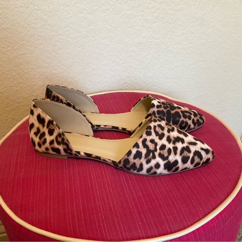 NWOT Cheetah Leopard Print Ballet Point Flats